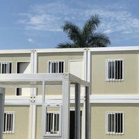Maison de rangement pour petits espaces soi-même, conteneur économique, cadre en acier, préplumée, petite maison à toit plat