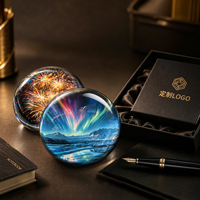 Posavasos de cristal de forma irregular, estilo chino, para oficina, restauradores de papelería, prensa de papel para caligrafía, regalo de negocios, para mesa