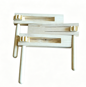 Castagnettes en bois rotatives Orff en gros, instruments de percussion pour enfants, série d'instruments de rythme, claquettes en bois faites à la main - Product Image 1