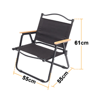 Mobilier d'extérieur portable 600D Oxford tissu chaise de pêche en alliage d'aluminium solide pin mains courantes Design moderne pour parc de plage
