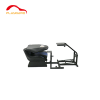 Chaise de jeu Simulateur de course Sim Rig Racing Cockpit avec siège pour PC, Playstation 2,3,Logitech, Wii, XBox, Xbox 360