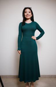 Pull long en tricot pour femmes haut de gamme personnalisé <span class=keywords><strong>robe</strong></span> aérée automne/<span class=keywords><strong>hiver</strong></span> vêtements 2025 - Product Image 3