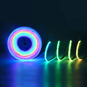 Bande LED COB <span class=keywords><strong>Dream</strong></span> Color 24V, 576 LED/m, ultra-fine de <span class=keywords><strong>10</strong></span> mm, flexible et découpable, contrôle intelligent pour l'éclairage commercial et scénique. - Product Image 1