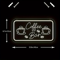 Enseigne lumineuse au néon pour bar à café, restaurant, magasin de café, cuisine, chambre à coucher, salle de jeux, maison, fête d'anniversaire, décoration murale, 5V USB