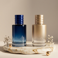 Flacon de parfum en verre de luxe personnalisable Anding, cylindrique, vide, 50 ml, 100 ml, avec pompe, Botella De Perfume