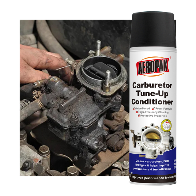 Aeropak 500ml Eco-friendly Foaming Aerosol Car Care Spray-Water-based Fuel Injection System & CVT Cleaners Tinplate Can