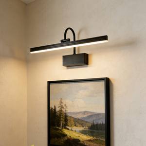 Luces modernas de cobre y acrílico negras para cuadros, ideales como accesorios de iluminación de pared para obras de arte, fotografías y exhibiciones de galerías. - Product Image 1