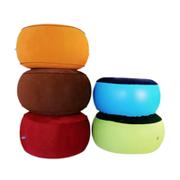 Tabouret de voyage rond en plein air siège repose-pieds portable intérieur pouf tabouret gonflable