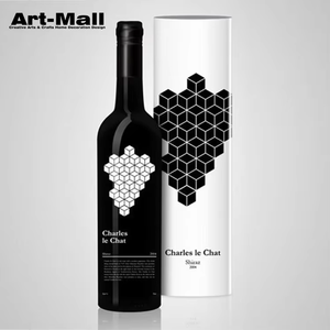 Botella <span class=keywords><strong>de</strong></span> vino tinto <span class=keywords><strong>de</strong></span> vidrio esmerilado personalizado <span class=keywords><strong>de</strong></span> 750mL y 1L, tapón giratorio, Impresión <span class=keywords><strong>de</strong></span> logotipo, <span class=keywords><strong>caja</strong></span> ecológica para degustación <span class=keywords><strong>de</strong></span> vinos - Product Image 3