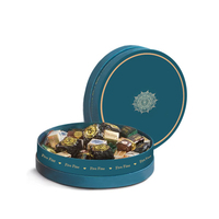Boîte d'emballage de gâteau au fromage aux noix de luxe de couleur personnalisée de haute qualité Fenêtre en PVC Gaufrage Mat Laminage Boîtes rigides faites à la main personnalisées