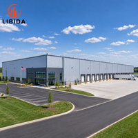 Nave Industrial Prefabricada de Acero de Gran Envergadura, Fábrica de Procesamiento Industrial, Planta de Producción con Estructura Metálica Anticorrosión