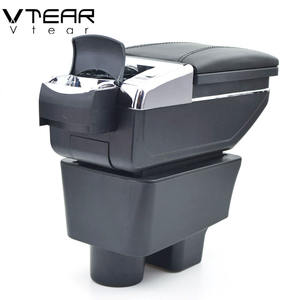 Vtear-reposabrazos para <span class=keywords><strong>Skoda</strong></span> <span class=keywords><strong>Fabia</strong></span>, caja de almacenamiento para tienda central, soporte interior ABS con rosca roja, accesorios para reposabrazos decoration08-14 - Product Image 4