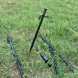 Yachuangxin Black Ground Stakes 30cm Steel Tent <b>Pegs</b> DIY Grade Straight <b>Bag</b> Handle Outdoor Camping Equipment All Seasons Use - Product Image 4