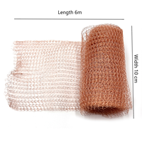 Rouleau de filet tissé sur mesure en fil de cuivre 6m x 10cm pour la protection des plantes, anti-escargots, rats, rongeurs et limaces