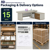 Bureau de direction moderne pliable en MDF sur mesure en forme de L avec tiroirs de rangement et assemblage facile pour usage professionnel
