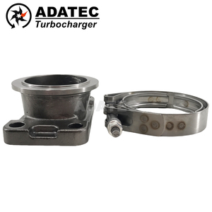 Brida de adaptador Turbo para T3 <span class=keywords><strong>T4</strong></span> T25 a Vband Conversión de colector de conversión de acero inoxidable - Product Image 3