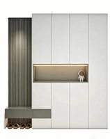 Étagère à chaussures en bois moderne, design écologique, construction durable, étagères modulaires réglables pour plus de 50 paires, utilisation dans les hôtels et les salles de sport