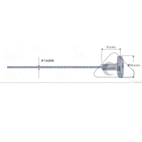 Serre-câble robuste réglable en acier inoxydable (SS304/SS316) pour câble métallique, longueur personnalisable, verrouillage sécurisé