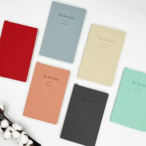 Lista de tareas Cubierta suave de PU A7 Cuaderno de cubierta dura de PU Logotipo personalizado Banda elástica Diario de bolsillo portátil - Product Image 4