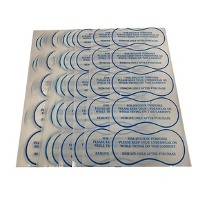 FX Wholesale Hygienic <b>Underwear</b> Stickers Custom Transparent Label Sticker High Quality clear Sticker Sheet - Product Image 3