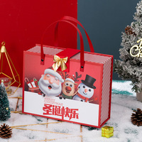 Vente en gros de sets de chaussettes et de gants magnétiques scotchés à la main Boîtes de livre de cadeaux de Noël Boîte d'emballage en carton pour bougies Emballage de Noël