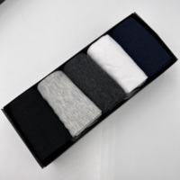 Lot de 5 paires de chaussettes pour hommes, en coton, avec motif classique et personnalisé, vente en gros