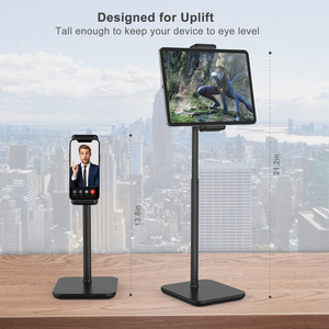 Adjustable Aluminum Alloy Tablet <b>PC</b> <b>Stand</b> Desktop Height Adjustable Rotatable Support For Yoga Fitness Workout - Product Image 4