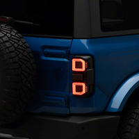 Feux arrière LED Interstellar MP Concepts, boîtier noir, lentille transparente pour Bronco 2021-2026
