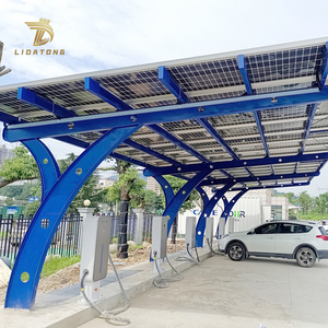 Nhà máy được thiết kế và sản xuất mặt đất gắn <span class=keywords><strong>PV</strong></span> carport năng lượng mặt trời carport hệ thống cho hiệu quả xe bãi đậu xe - Product Image 1
