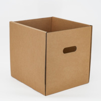Caja de Cartón Cuadrada Kraft en Blanco con Impresión de Logotipo Personalizado, Precio de Fábrica, Caja Corrugada Reciclable para Kits de Suministros de Oficina