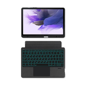 เคสหนังแบบบางเฉียบสำหรับ <span class=keywords><strong>Samsung</strong></span> Galaxy Tab S9 Plus พร้อมฝาครอบคีย์บอร์ดไร้สายสำหรับ Galaxy Tab <span class=keywords><strong>S7FE</strong></span> TB029 - Product Image 6