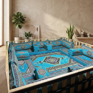Sièges de sol arabes Canapé de sol arabe Plancher de siège arabe | 19 pièces, 28 danses avec éponge - Product Image 3