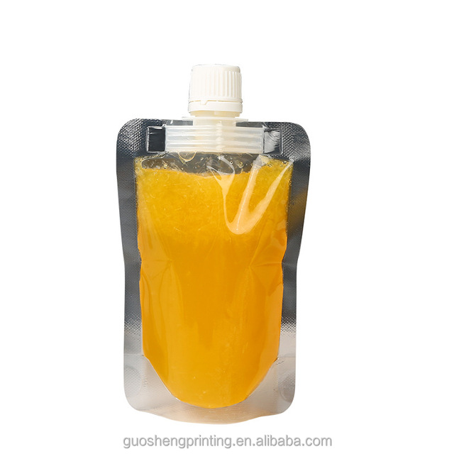 50ml 100ml 150ml 200ml 250ml 300ml 380ml 500ml Reusable Food Grade Stand up Clear Refill Drink Liquid Spout Pouch Bag for Juices