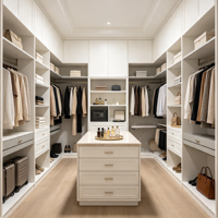 Armoire complète de luxe HNSJ, moderne, durable et écologique, avec tiroirs et éclairage LED, pour chambre de villa