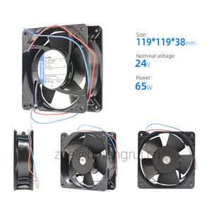 Ventilateur axial de refroidissement pour armoire d'onduleur ebmpapst 4114NH6 12038 120X120X38mm 12cm 24V DC 65W 2.7A à roulement à billes Série 4100N - Product Image 2