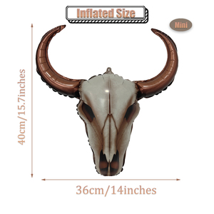 Globo gigante de papel de aluminio con cabeza de buey, Mini <span class=keywords><strong>globos</strong></span> de cabeza de buey para <span class=keywords><strong>Globos</strong></span>, Día de San Valentín, cumpleaños, decoración de fiesta del Día del Padre - Product Image 4