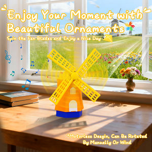 Altavoz Inalámbrico con Molino de Viento de los Países Bajos, Aspas Giratorias, Decoración de Escritorio, Altavoz Inalámbrico para Niños con BT 5.2 y USB Tipo C - Product Image 6
