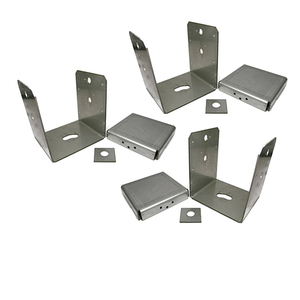 Tùy Chỉnh Dập Uốn Decking Bài Cơ Sở 316 Thép Không Gỉ Bài Neo Kết Nối Cap Tie Khung Giá Cho Gỗ Bài Viết Và Dầm - Product Image 1