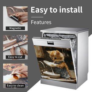 <span class=keywords><strong>Papier</strong></span> <span class=keywords><strong>peint</strong></span> auto-adhésif d'autocollants magnétiques imperméables de cuisine pour la décoration intérieure - Product Image 2