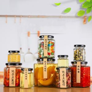 LK Vente directe en usine Pot en verre de qualité alimentaire 100ml 500ml 730ml Pot à sauce en verre pour le stockage des aliments - Product Image 5