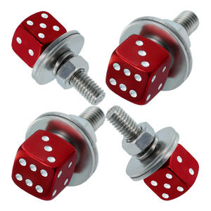 <span class=keywords><strong>Bulloni</strong></span> per Targa in Lega di Alluminio Stile Dado, Fissaggi Universali per Veicoli, Viti Decorative per Auto, Moto, Bici Elettriche - Product Image 4