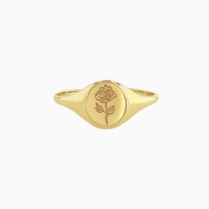 Rose Flower <b>Ring</b> Gold Plated Women's Fashion Jewelry Gift Yiwu Origin CY971 - Product Image 3