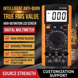 Multímetro Digital Dt9205a de 3 Dígitos, 1000V CC, 20A CA/CC, Medición de Corriente y Voltaje, Función Estándar - Product Image 3