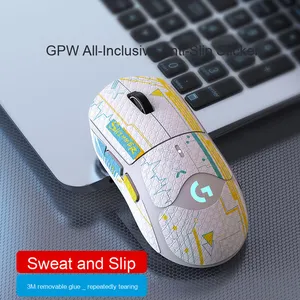 Aufkleber-Etiketten für Gaming-Maus Rechte Hand 1. und <span class=keywords><strong>2</strong></span>. Generation Rutschfest Anti-Schweiß Mattierte Maus-Aufkleber - Product Image 5