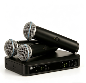 Sistema de Micrófono Inalámbrico de Doble Canal BLX288/Beta58A Usado, Micrófonos Vocales Profesionales para Karaoke en Vivo - Product Image 4
