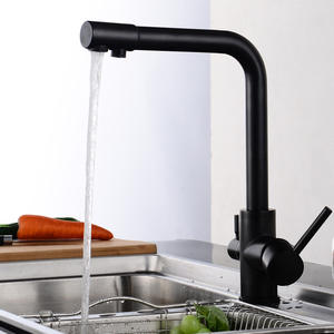 <span class=keywords><strong>Robinet</strong></span> de cuisine en laiton doré européen à trois fonctions, à poignée unique, pour eau potable directe, purification de l'eau, <span class=keywords><strong>robinet</strong></span> de cuisine chaud et froid - Product Image 3