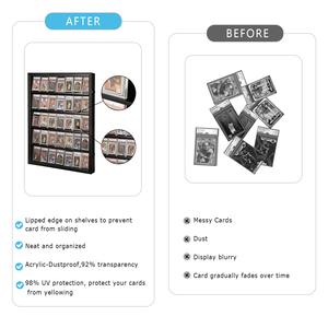 35 phân loại thẻ sưu tập hiển thị khung dọc màu đen tủ tường có thể khóa thẻ thể thao hiển thị trường hợp với <span class=keywords><strong>Acrylic</strong></span> rõ ràng - Product Image 3