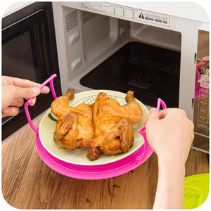 Rejilla Multifunción Aislada para Calentar, Utensilios de Cocina de Plástico, Rejilla para Cocinar al Vapor en Microondas, Estante para Horno de Microondas, Herramientas de Cocina - Product Image 1