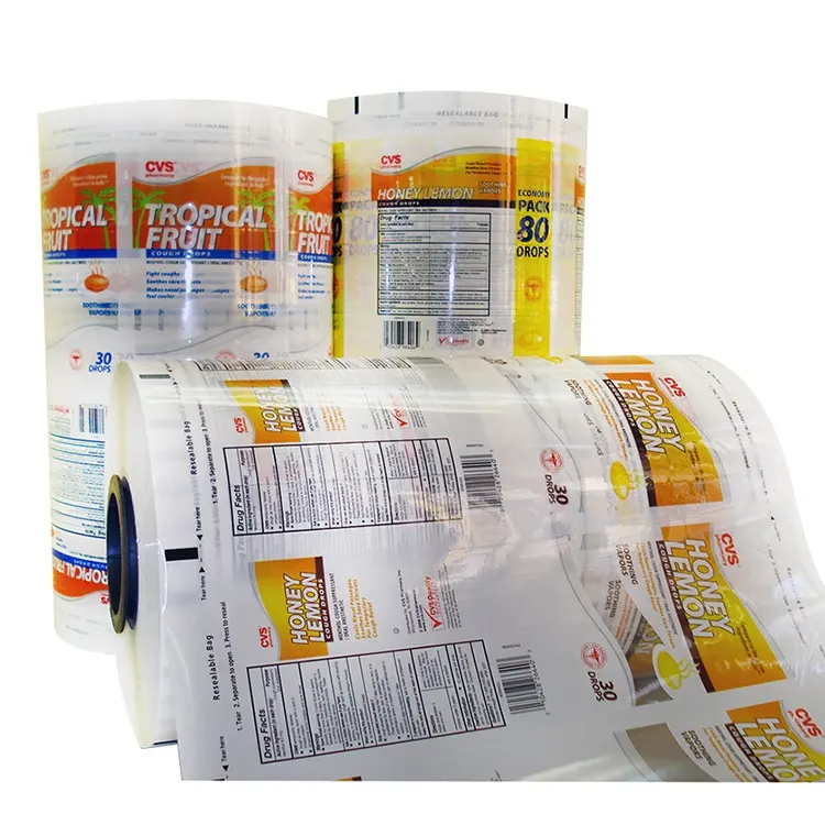 Printed Automatic PETG/PVC Sleeve Shrink Labeling Pet Shrink Pvc Food Wrap Film Bottled Water Beverage Packaging Label film film