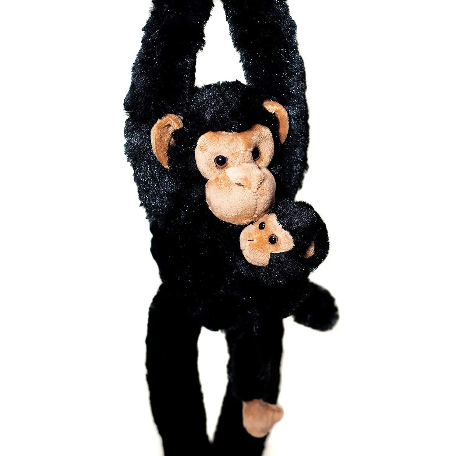 32 Inch Plush Black Hanging Monkey Stuffed Animal With Baby Monkey Toy with Ultra Soft Plush Soft toy Monkey Plush